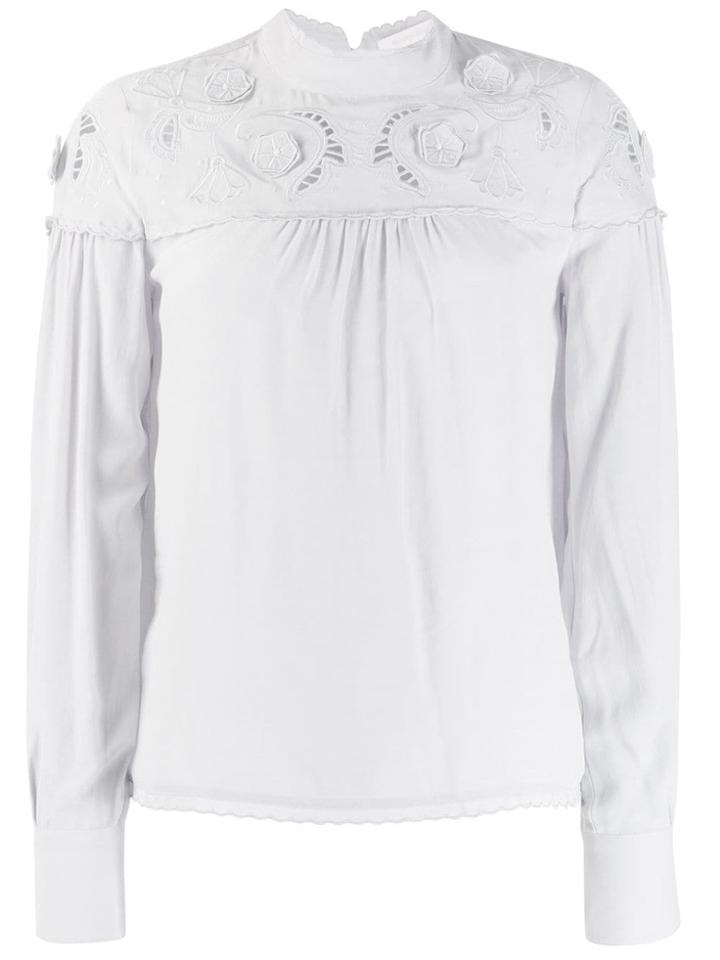 See By Chloé Round Neck Blouse - Grey