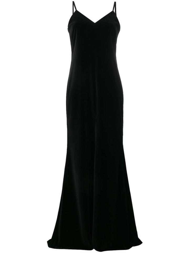 Max Mara Velvet Gown - Black