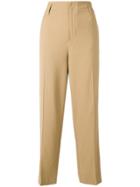 Forte Forte Cropped Tailored Trousers - Nude & Neutrals