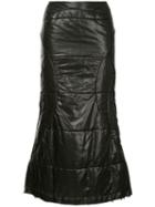 Junya Watanabe Comme Des Garçons Pre-owned Flared Midi Skirt - Black