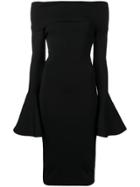 Solace London Mori Midi Dress - Black