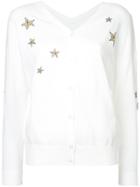 Guild Prime Embroidered Star Cardigan - White