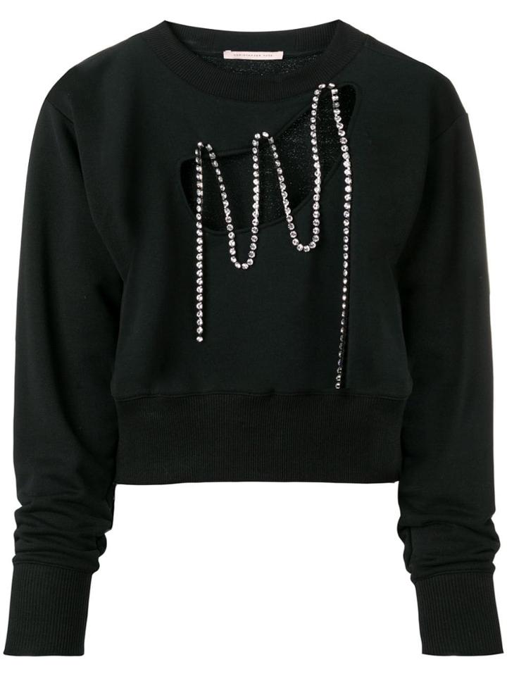 Christopher Kane Squiggle Cupchain Sweatshirt - Black