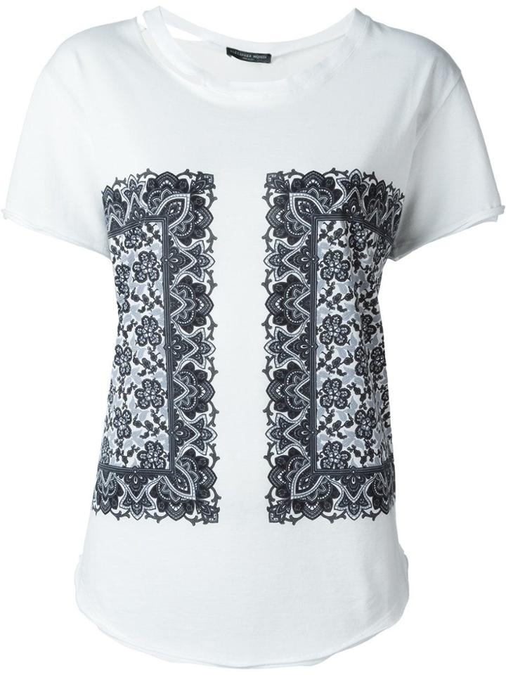 Alexander Mcqueen Paisley Print T-shirt - White