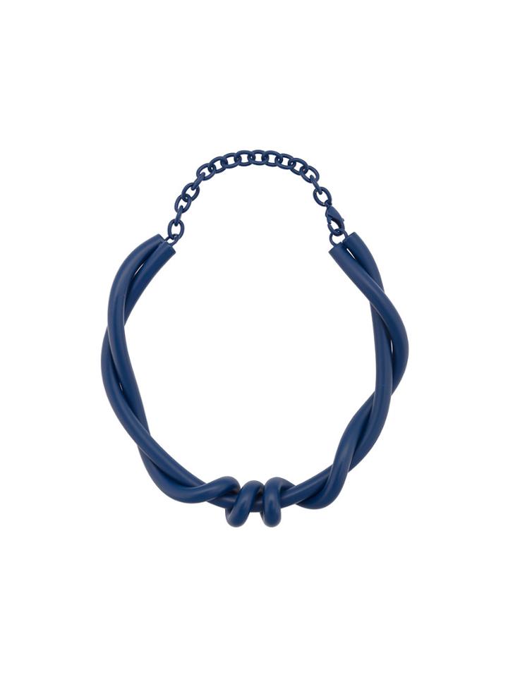 Oscar De La Renta Modern Twist Necklace - Blue