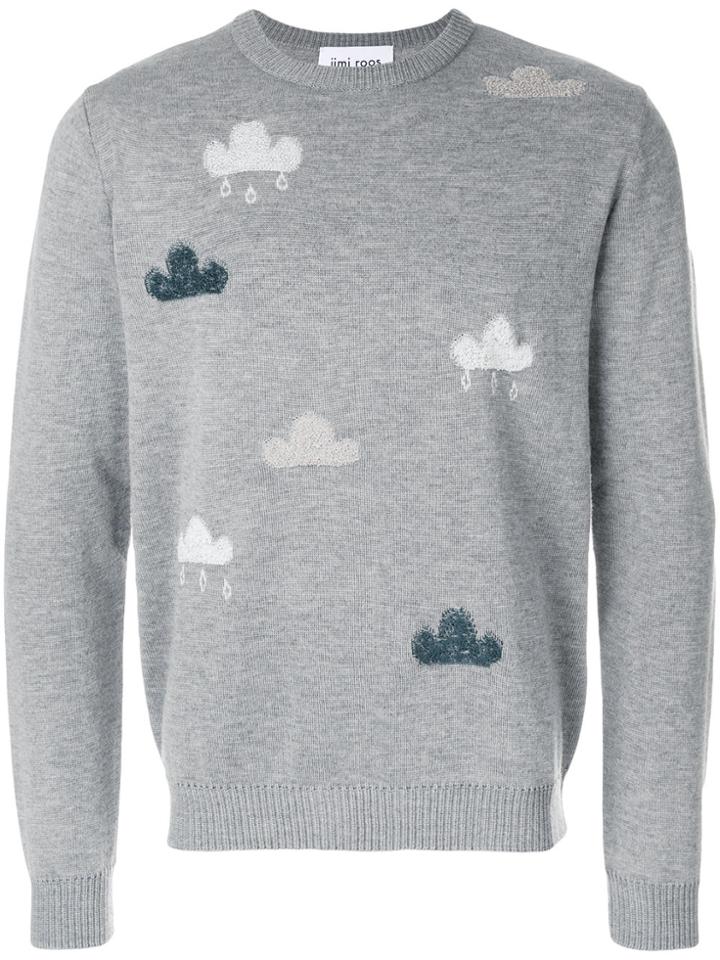 Jimi Roos Cloud Embroidered Jumper - Grey
