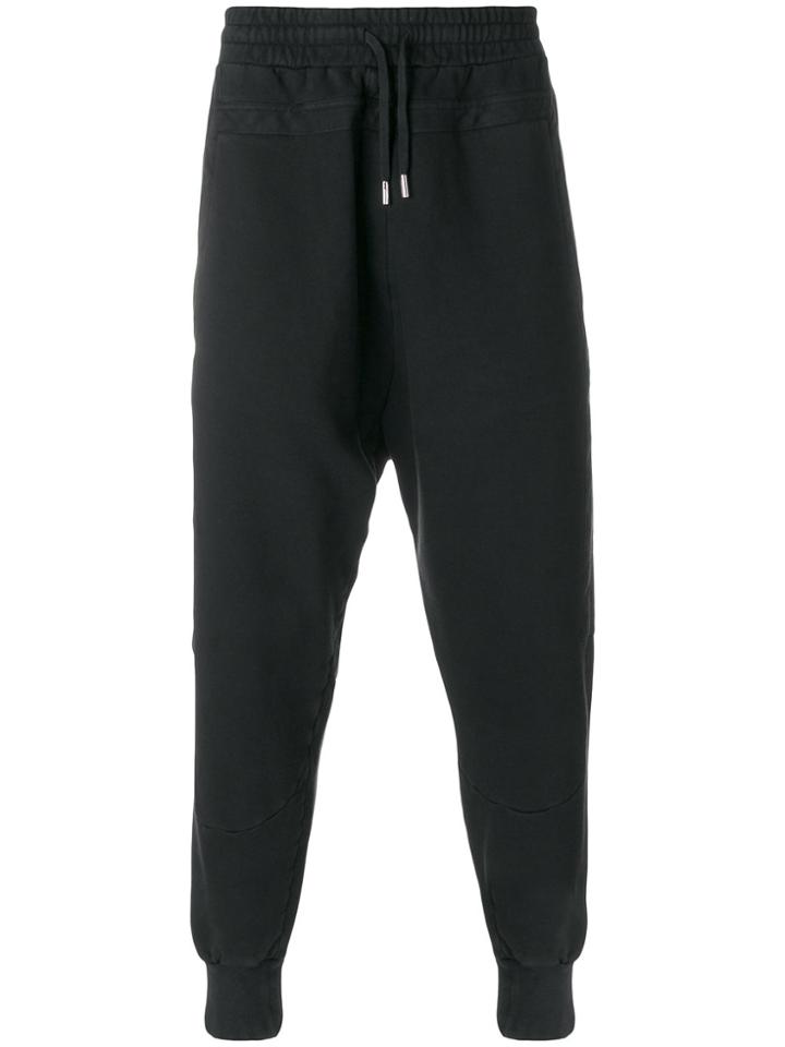 Overcome Drop-crotch Track Pants - Black