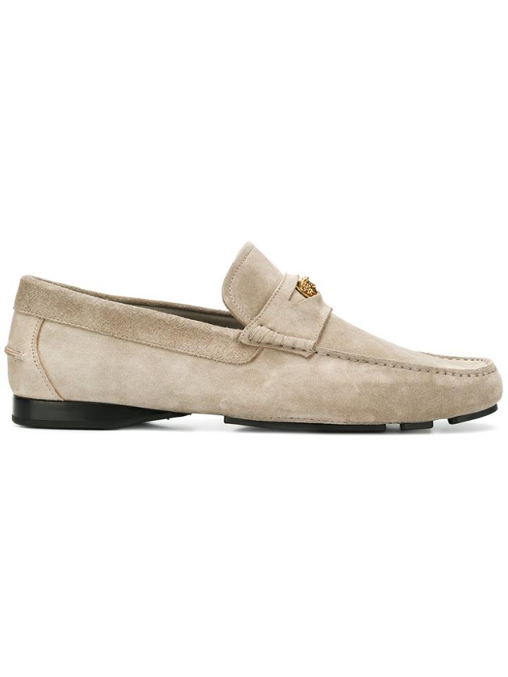 Versace Medusa Loafers - Nude & Neutrals