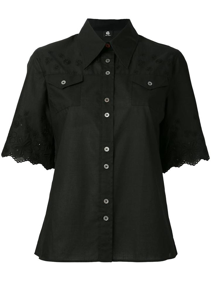 Ps By Paul Smith - Shortsleeved Shirt - Women - Cotton - 42, Black, Cotton