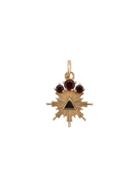 Foundrae 18kt Yellow Gold Miniature Fire Medallion