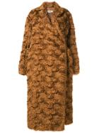 Jil Sander Long-sleeved Oversized Coat - Brown