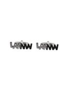 Lanvin Brand Shape Cufflinks - Metallic