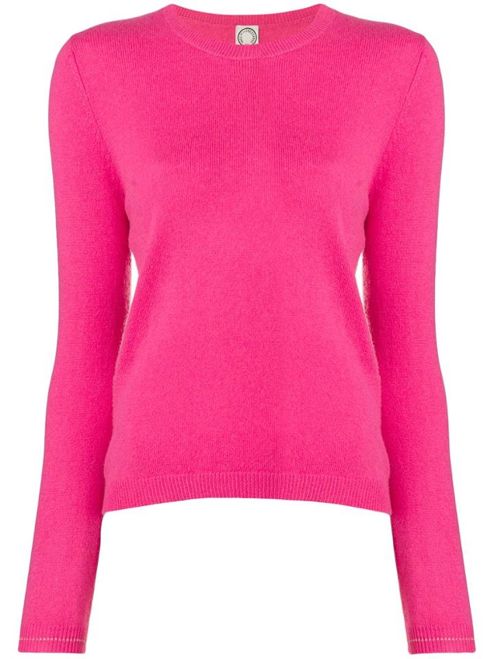 Ines De La Fressange Cashmere Fine Knit Sweater - Pink & Purple