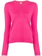 Ines De La Fressange Cashmere Fine Knit Sweater - Pink & Purple