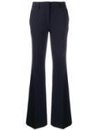 Brag-wette Flared Tailored Trousers - Blue
