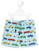 Mc2 Saint Barth Kids - Car Print Swim Shorts - Kids - Polyamide/polyester/spandex/elastane - 10 Yrs, Boy's, Blue