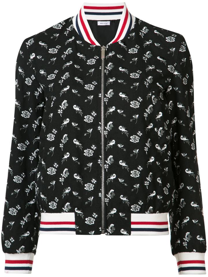 Thom Browne Printed Bomber Jacket - Black