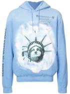 Off-white Statue Of Liberty Hoodie - Blue