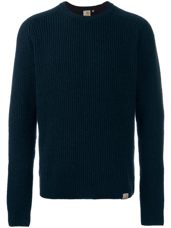 Carhartt Ribbed Jumper, Men's, Size: Xl, Blue, Lambs Wool/nylon
