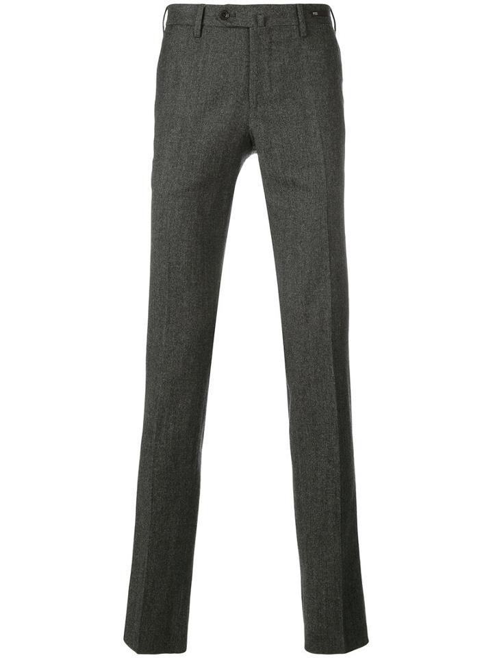 Pt01 - Tailored Trousers - Men - Cotton/polyamide/spandex/elastane/virgin Wool - 48, Grey, Cotton/polyamide/spandex/elastane/virgin Wool
