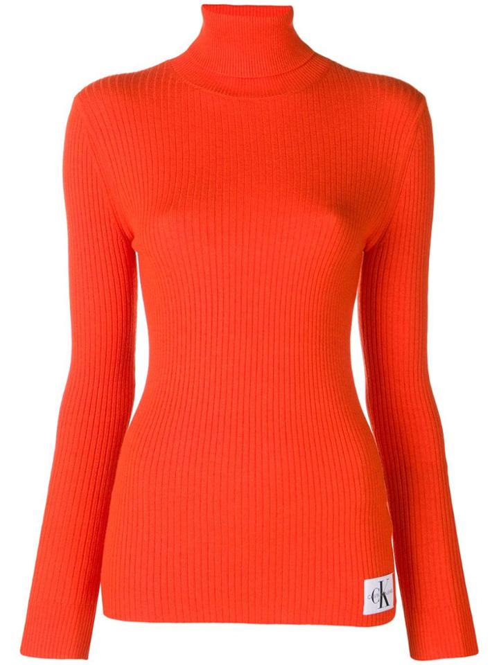 Calvin Klein Jeans Knitted Sweater - Yellow & Orange