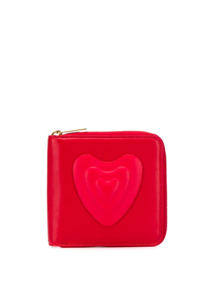Escada Heart Patch Wallet - Red