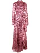 Jonathan Simkhai Metallic Flared Dress - Pink