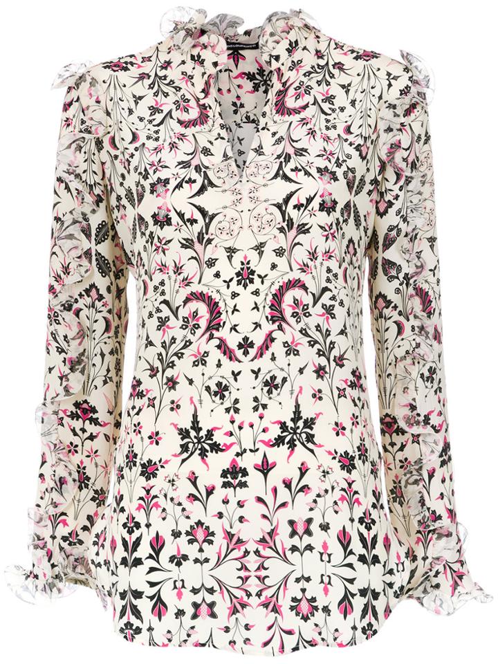 Reinaldo Lourenço Floral Print Shirt - White