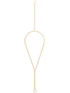 Jil Sander Long Hoop Necklace - Metallic