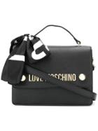 Love Moschino Logo Scarf Satchel - Black