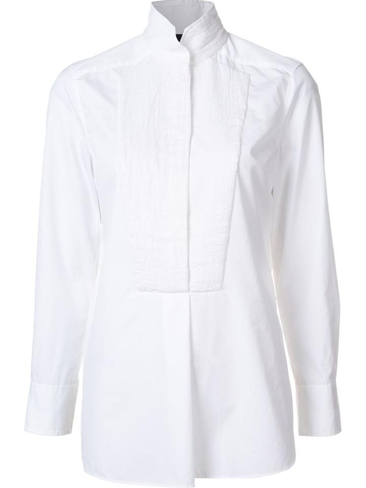 By Malene Birger 'auva' Blouse, Women's, Size: 44, White, Cotton/polyester