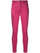 Just Cavalli Crystal Studded Skinny Jeans - Pink