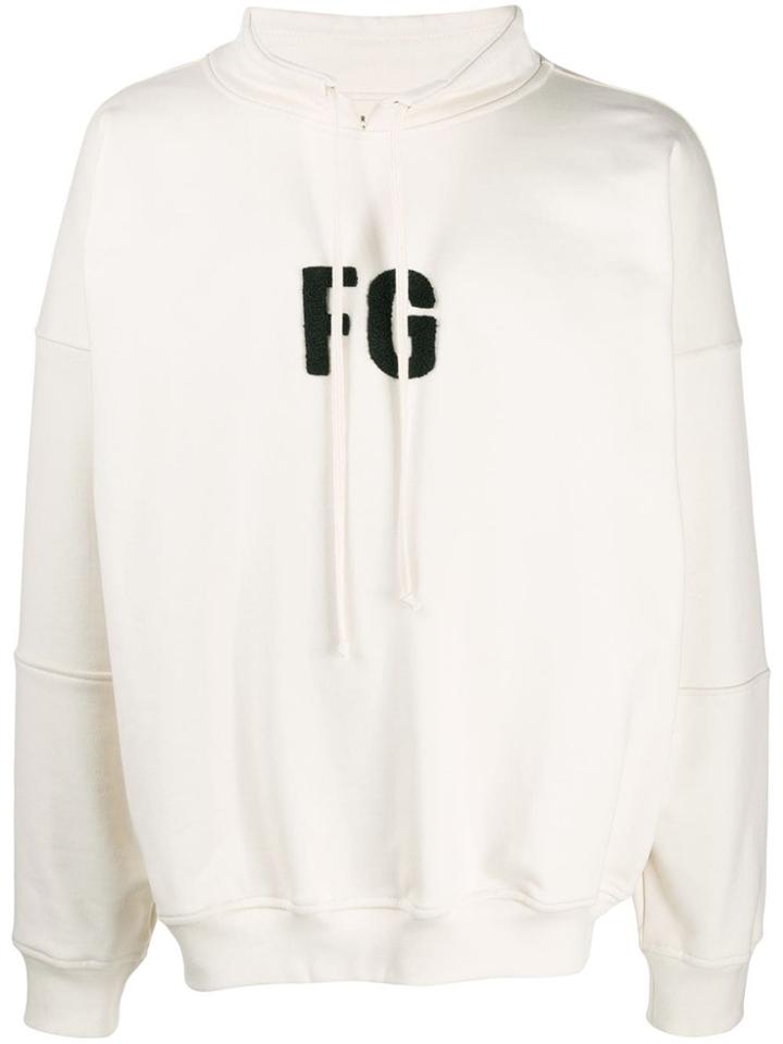 Fear Of God Drawstring Funnel Neck Hoodie - Neutrals
