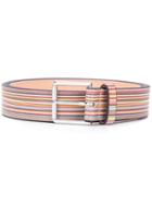 Paul Smith Rainbow Stripe Belt - Neutrals