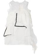 Sacai Patchwork Lace Top - White