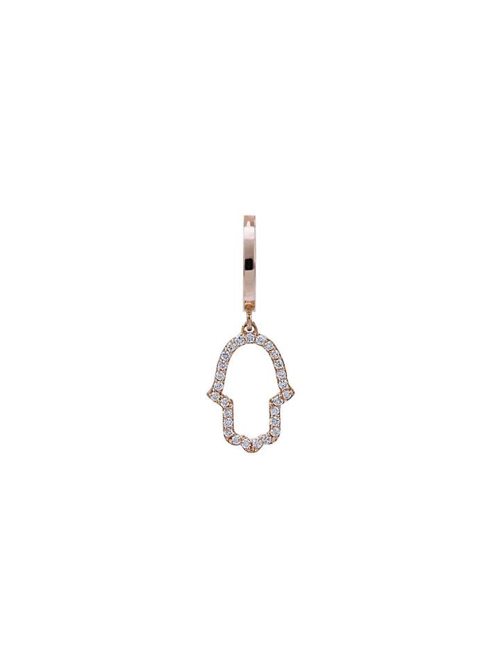Alemdara Hamza Diamond Earring - Metallic