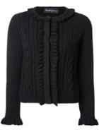 Rossella Jardini Cable Knit Cardigan - Black