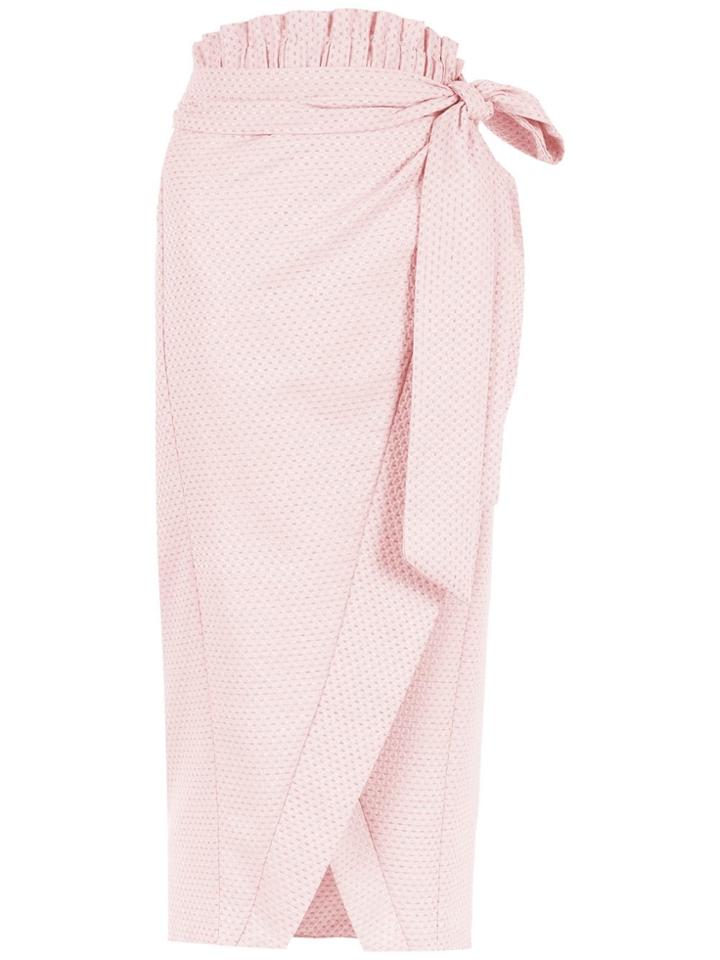 Framed Candy Crush Midi Skirt - Pink