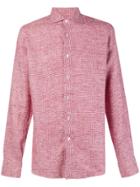 Borriello Micro Plaid Shirt - Red