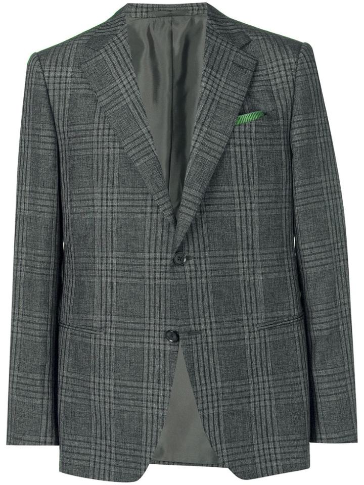 Caruso Norma Plaid Blazer - Grey