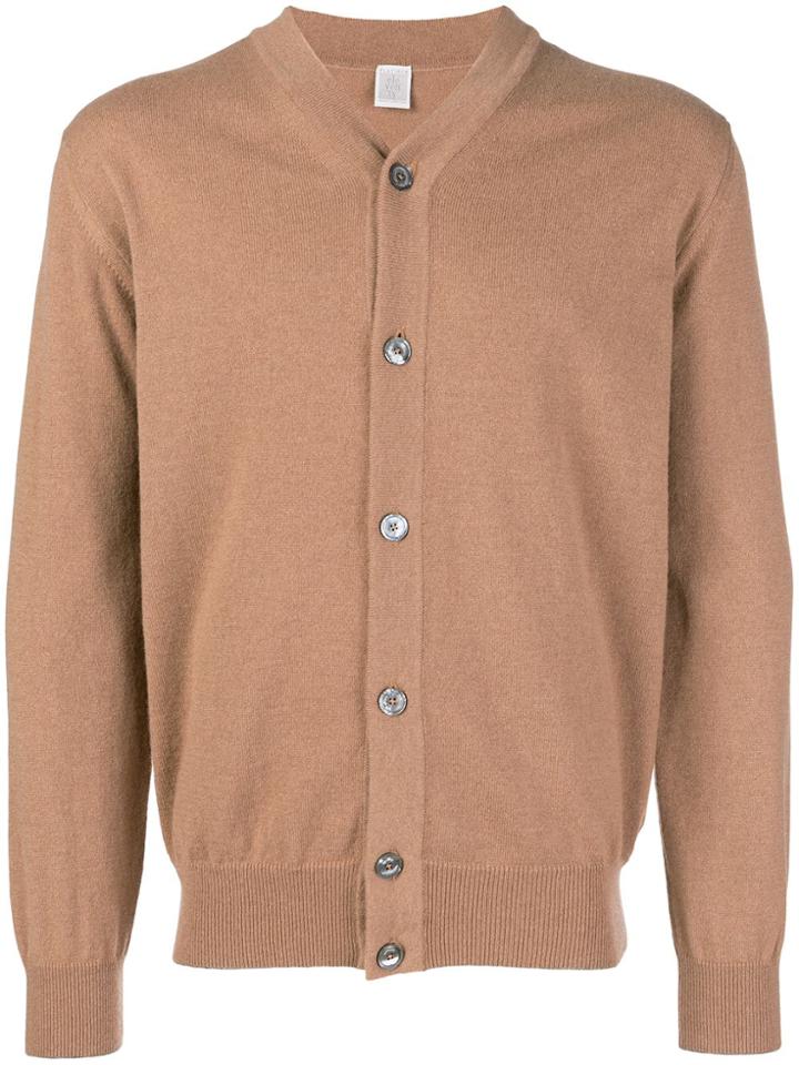 Eleventy Cashmere Cardigan - Nude & Neutrals
