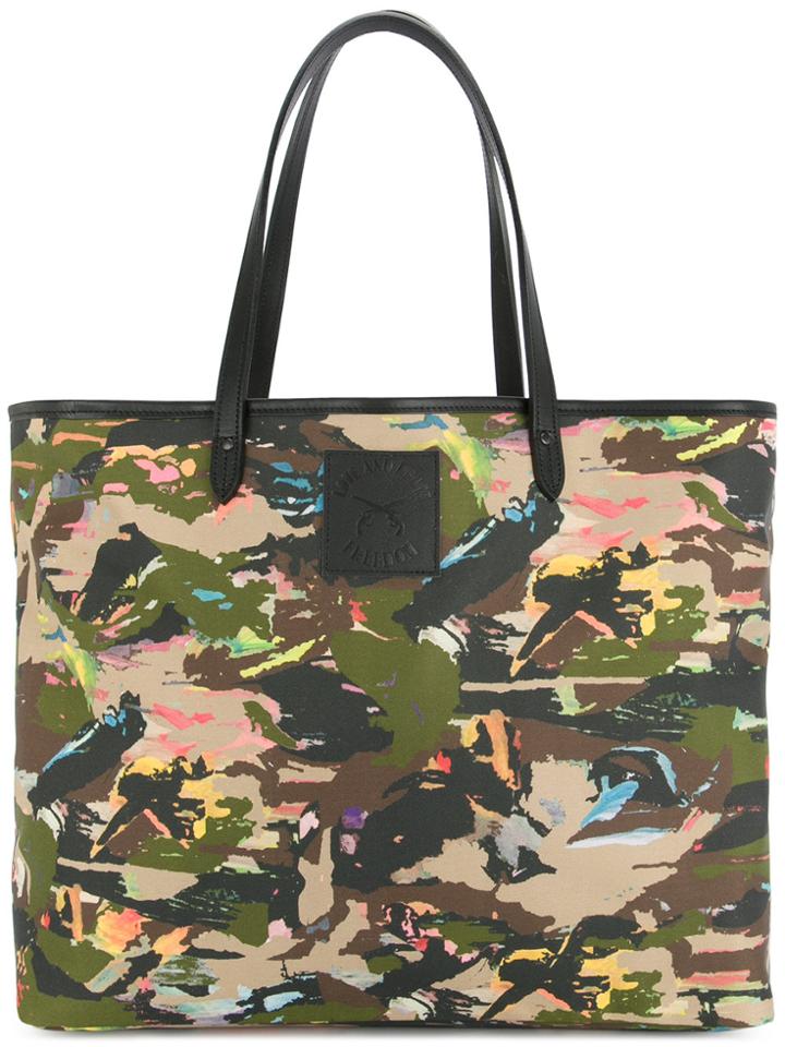 Roar Camouflage Print Tote - Green