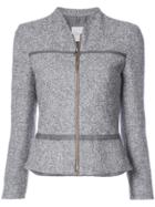 Agnona Cropped Zip Jacket - Grey