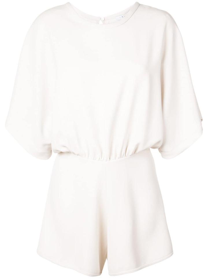 Iro Frill Playsuit - White