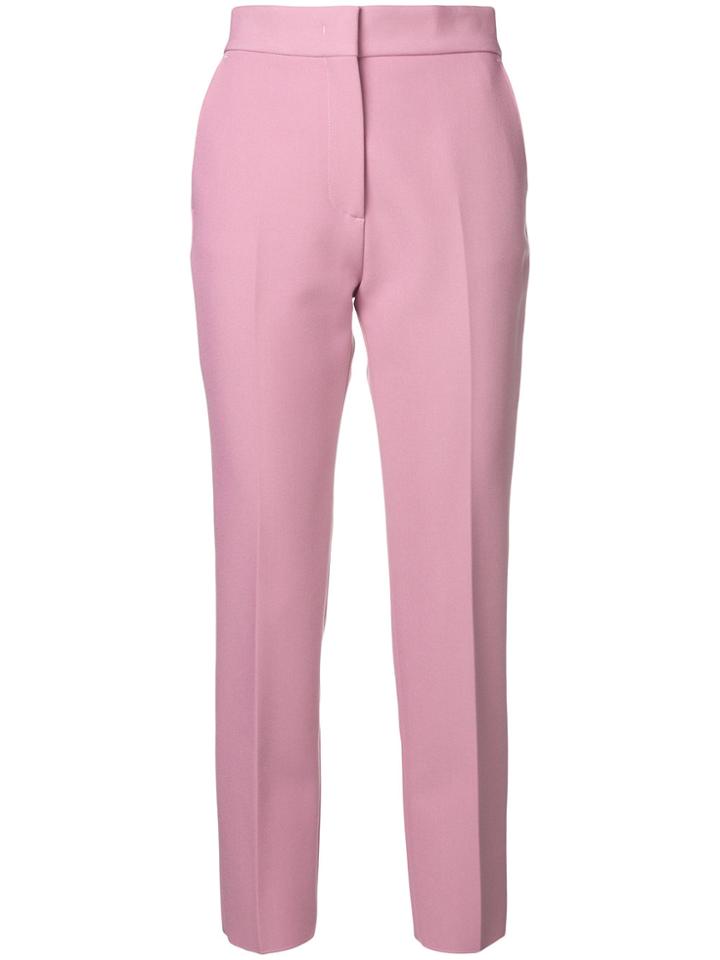 Msgm Straight Leg Trousers - Pink & Purple
