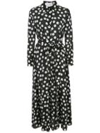 Carolina Herrera Polka Dot Long Shirt Dress - Black