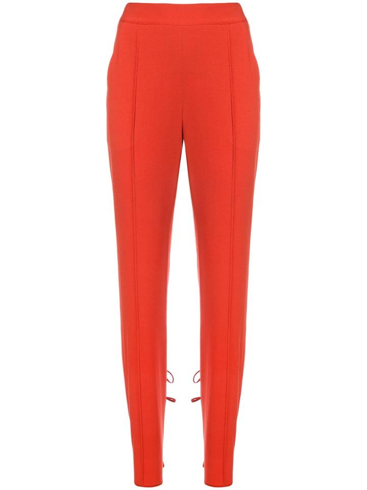 Rosie Assoulin Tie Fastening Detail Trousers - Red