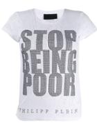 Philipp Plein Ss Crystal T-shirt - White
