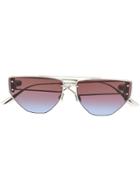 Dior Eyewear Diorclan Sunglasses - Silver