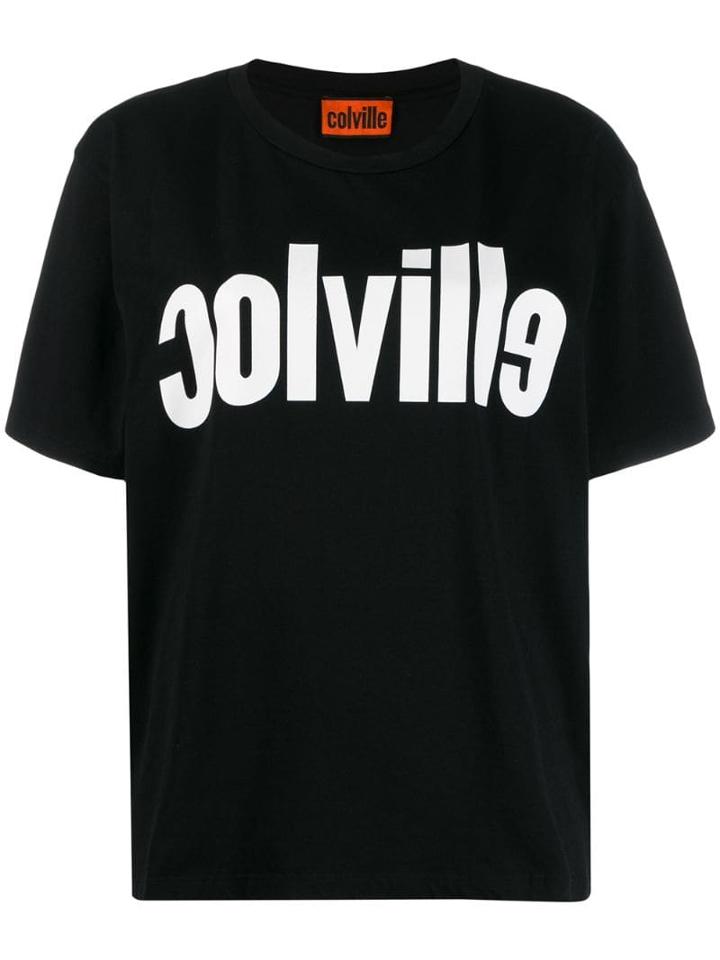 Colville Logo Print T-shirt - Black